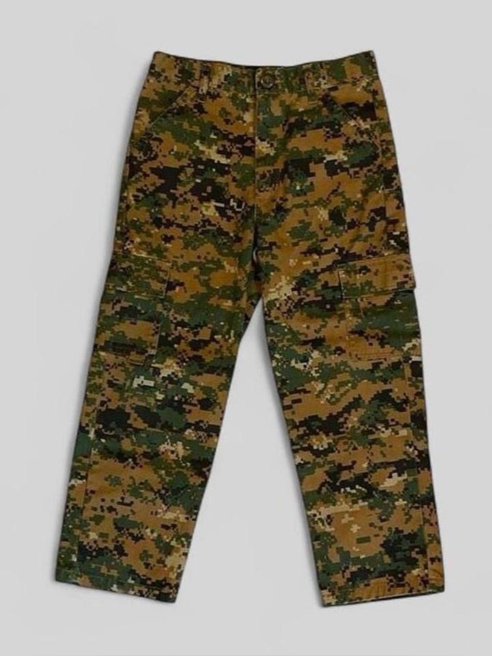 Trooper Clothing Digital Camo Cargo Pants Kids Size S 6-8 Military Camouflage